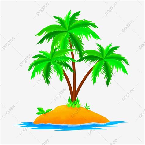 Tree Clipart Clipart Images Png Images Green Scenery Coconut Palm