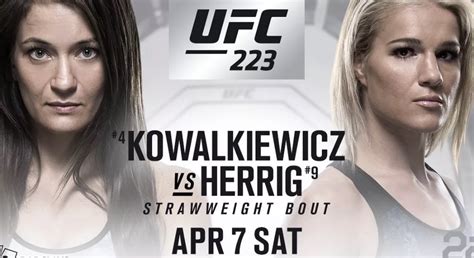 Felice Herrig V Karolina Kowalkiewicz Set For UFC 223 MMA UK
