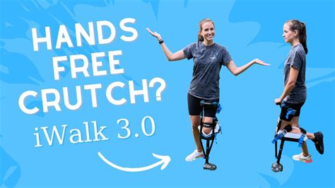 How To Use An Iwalk 30 Knee Crutch Hands Free Crutch Youtube