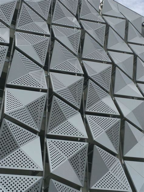 Triangular Shapes Found On A Modern Architecture Building This