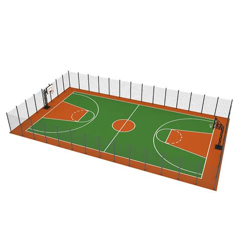 Basketball Court 3d Model By Nvere
