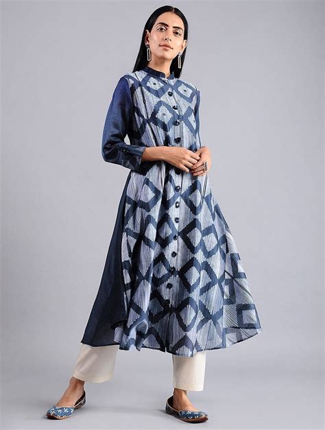 Diamond Jacket Dress In Indigo Set Of 2 महिलाओं की डिजाइनर ड्रेस
