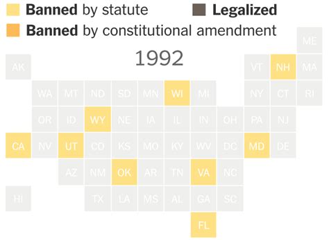 Gay Marriage State By State From A Few States To The Whole Nation The New York Times