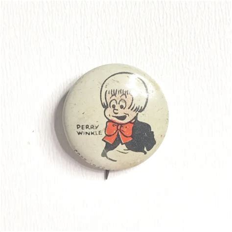 vintage 1945 kellogg s pep perry winkle cereal pinback button a 14 92 picclick