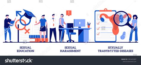 Sex Education Sexual Harassment Sexually Transmitted Stock Vector Royalty Free 1991625287