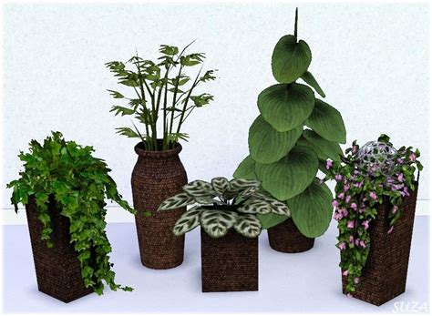 Deco 21 Plants With New Meshes By Suza Plants Sims 3