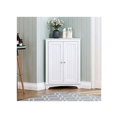Buy Spirich Home Floor Corner Cabinet With Two Doors And Shelves Free