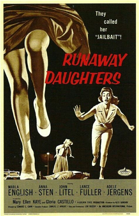 Runaway Daughters 1956 The Daughter Movie Exploitation Film Movie