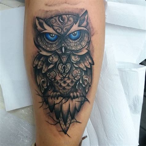 One of the best ideas forgets an owl tattoo design that is behind the neck. 95+ Best Photos of Owl Tattoos — Signs of Wisdom (2019)