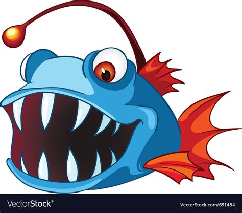 Cartoon Character Fish Royalty Free Vector Image