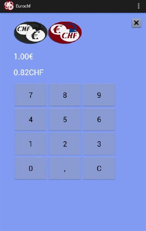 Convert 1 euro to dollars with an online currency converter. Euro CHF Currency Converter - Android Apps on Google Play