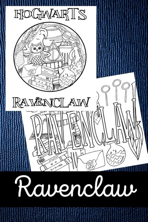Free Printable Ravenclaw Coloring Pages — Stevie Doodles Free Printable