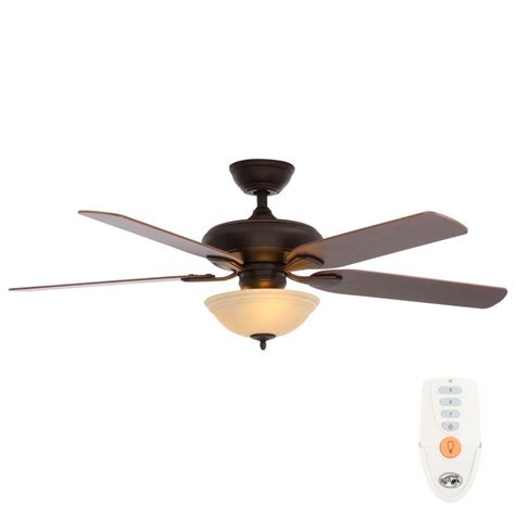 Home depot ceiling fan light kit. Hampton Bay Flowe 52 in. Indoor Mediterranean Bronze ...