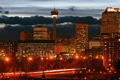 Calgary Tower Sunset Visual Photography