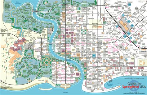 A Complete Map Of Springfield Usa