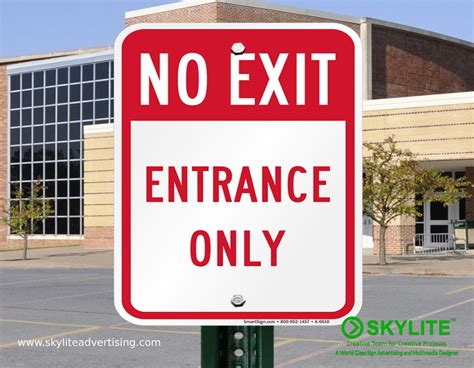 Entrance And Exit Signs Archives Skylite Advertising Studio Co Inc