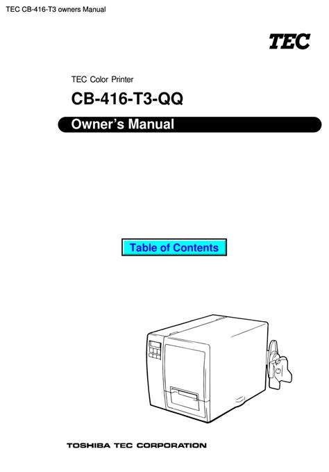Tec Cb 416 T3 Qq Owners Manual Pdf Download Manualslib
