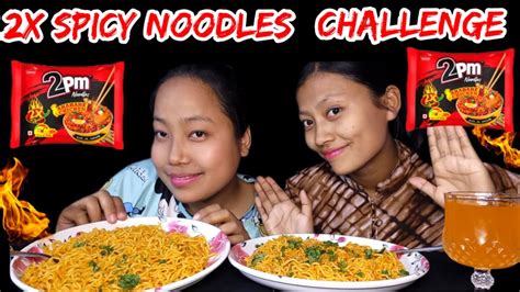 2x 2pm Spicy Noodles Challenge Ma Dmansisters Youtube