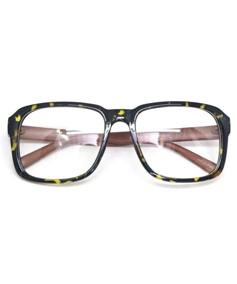 Inspired Square Nerd Horn Rimmed Eye Glasses Classic Vintage Geek Clear