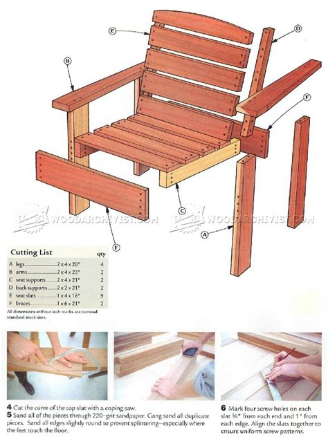 Use a table saw to rip down the width of 1 or 2 boards if needed to make them fit perfectly. Deck Chair Plans • WoodArchivist