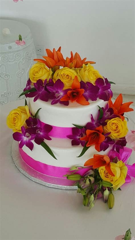 The Cakebox Bahamas 2 Tier Buttercream Finished Wedding Cake With