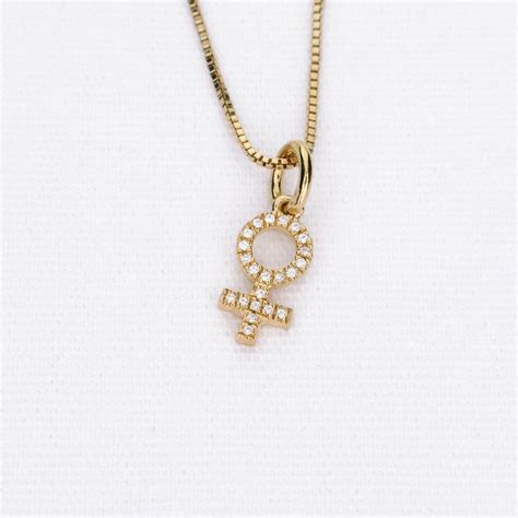 Female Symbol Necklace | Symbol necklace, Symbolic jewelry, Female symbol