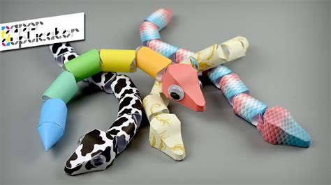 How To Build Your Own Custom Wiggly Snake Toy Papercraft Diy Video