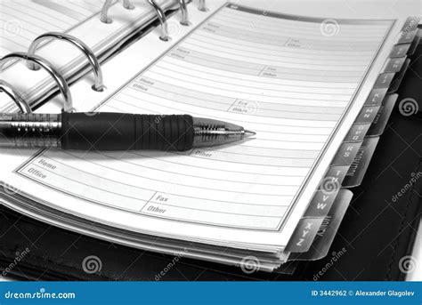 Planner Stock Photo Image Of Agenda Business Diary 3442962