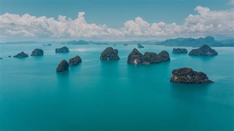 3632x2043 Holiday Island Thailand Water Landscape Seascape Rock