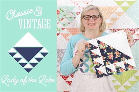Kimberly Holding The Lady Of The Lake Quilt Block