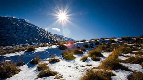 1080p Free Download Winter Landscape Of New Zealand Mountains