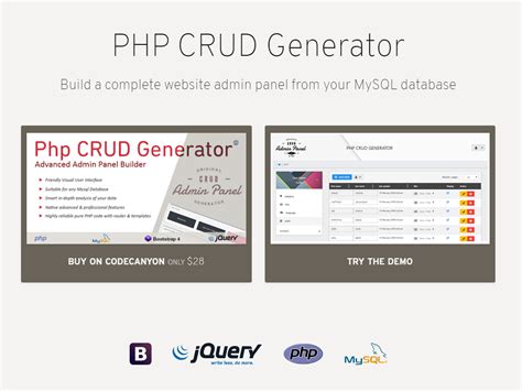How To Build Up Your Database With MySQL Workbench PHP CRUD Generator