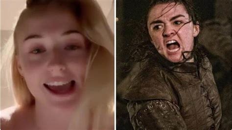 Game Of Thrones Fans In Meltdown Over Sophie Turners Arya Reaction