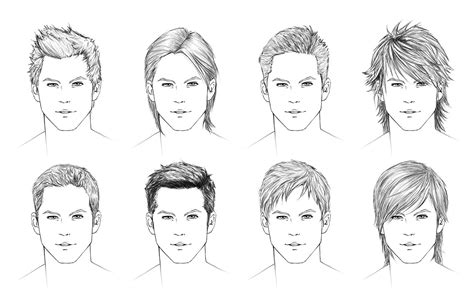 Black Hairstyles Drawing Male 15 Fancy Anime Hair Styles By Zuue On