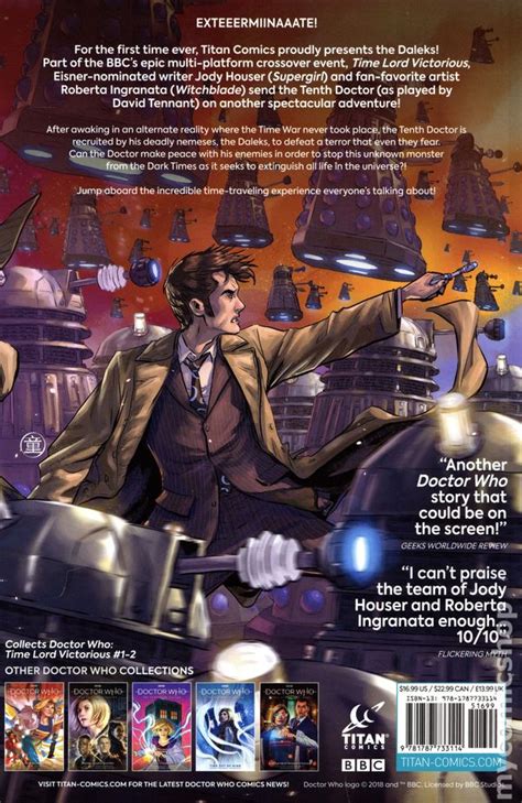 Doctor Who Time Lord Victorious Tpb 2020 Titan Comics Comic Books
