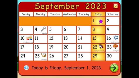 Starfall Calendar September 2023 Is Here Youtube