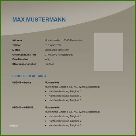 Kostenloser lebenslauf zum ausfüllen word. 014 Lebenslauf Zum Ausfüllen Word Vorlage 68 ...