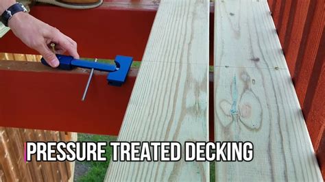 STRAIGHTEN PRESSURE TREATED DECKING BOARDS - YouTube