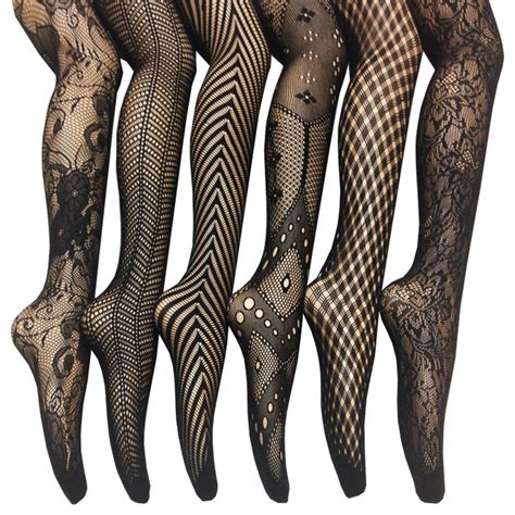 6 Pairs Frenchic Elegant Fishnet Lace Tights Assorted Styles