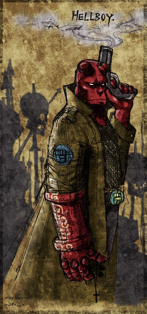 Hellboy Walks Among The Dead By Imaginarium On Deviantart
