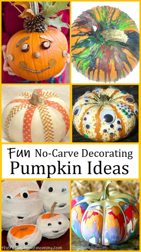 15 Simple No Carve Pumpkin Ideas There S Just One Mommy