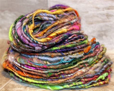 Bulky Textured Art Yarn Corespun Yarn Handspun Art Yarn Bulky Yarn