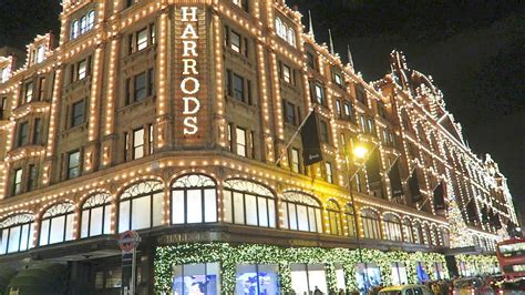 Harrods Christmas Shop Windows Lights London Luxury Shopping Youtube