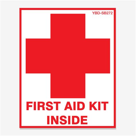 First Aid Kit Inside With Cross School Bus Signs Yellow Bus Decals