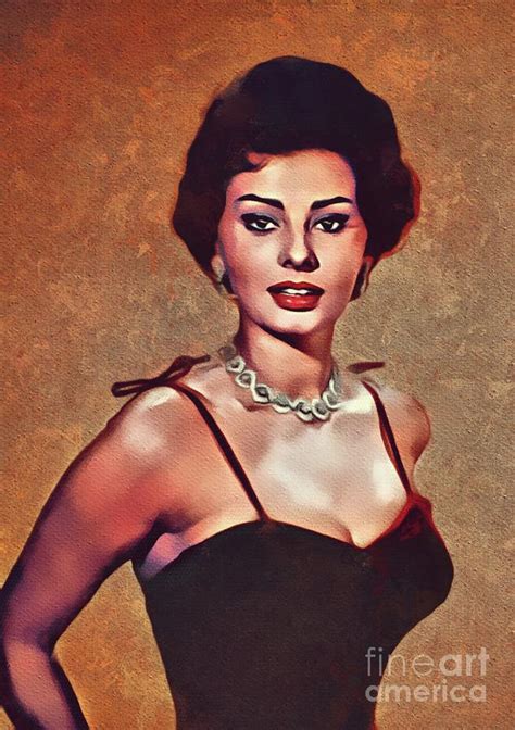 Sophia Loren Hollywood Legend Painting By Esoterica Art Agency Fine