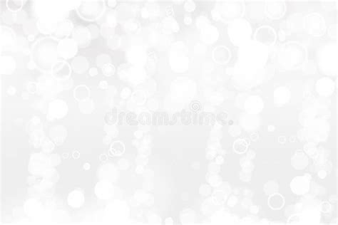 Silver And White Bokeh Lights Defocused Abstract Background Elegant