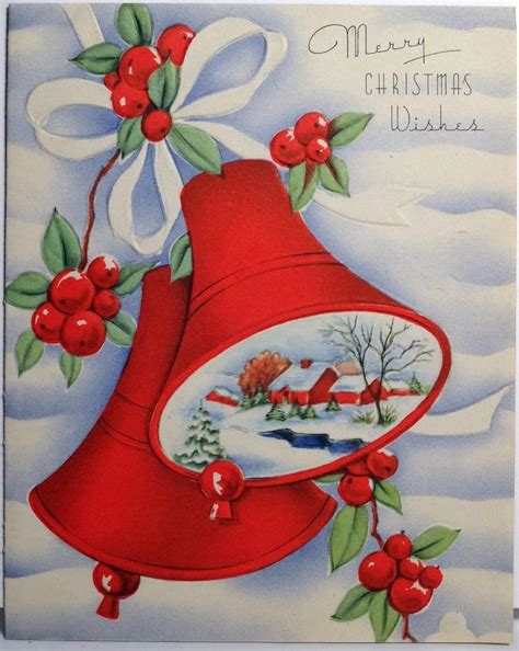 1940s christmas scenes found on vintage christmas cards vintage holiday cards