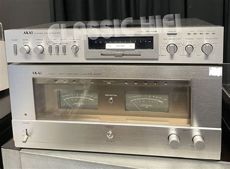 Akai Power Amp Ps 120 And Preamp Pr A06 Sold Classic Hi Fi