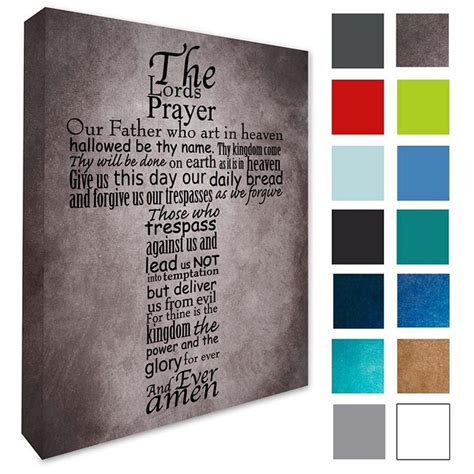 The Lords Prayer Wall Decal Picture Wall Art Lords Prayer Wall Etsy