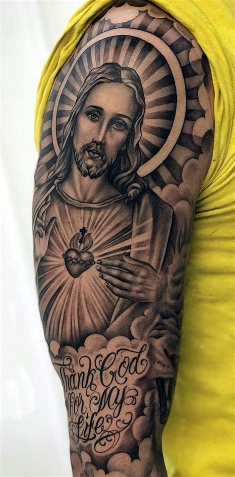 Religious Half Sleeve Tattoo Ideas Photos